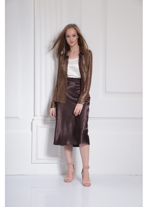 Блузки AMORI 6315 шоколад