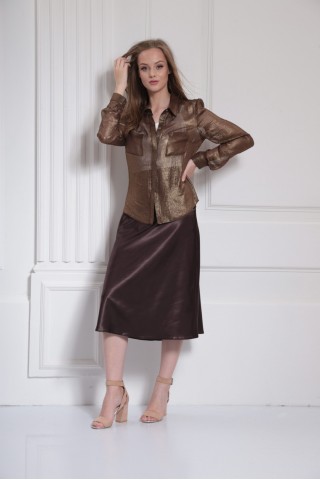 Блузки AMORI 6315 шоколад